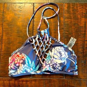 Floral Print Bikini Top